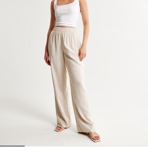 Abercrombie Linen-Blend Pull On Pant
